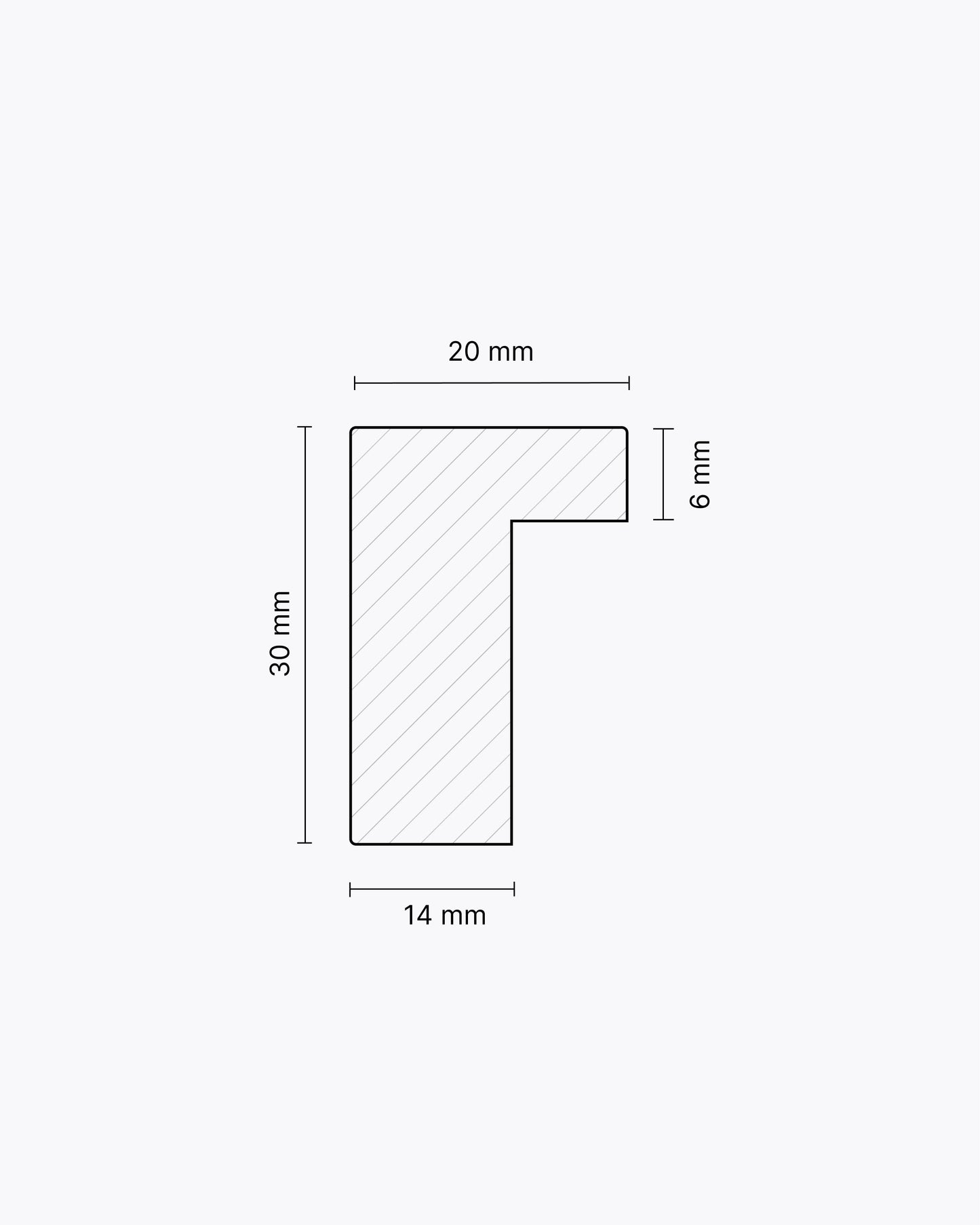 Muster: London (20x30mm), Braune Eiche – Furnier