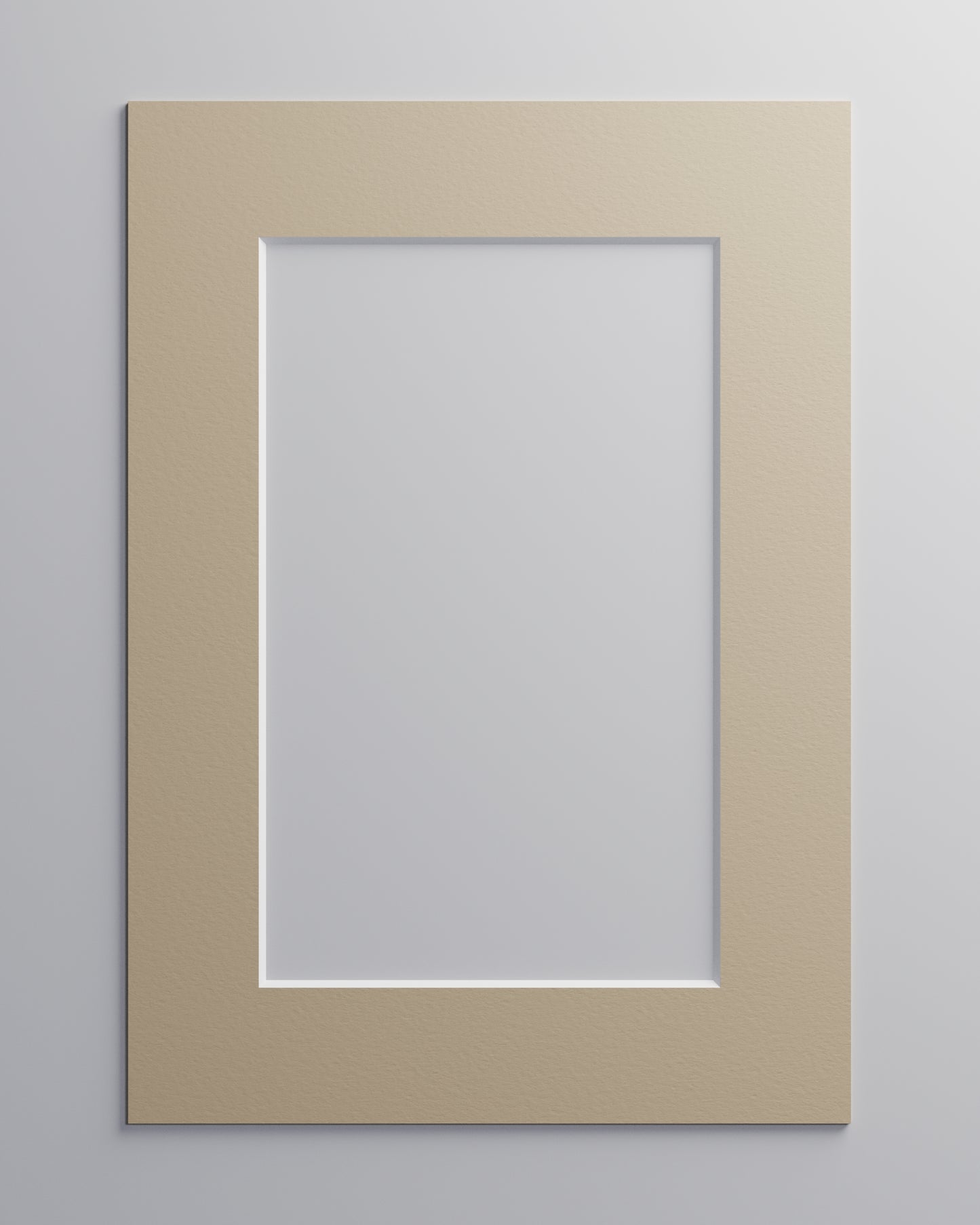 Passepartout Beige (weißer Kern)