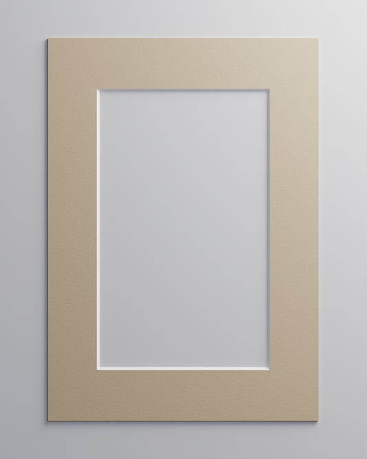 Passepartout Beige (weißer Kern)