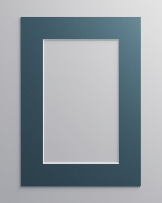 Passepartout Dunkelblau (Weißer Kern)