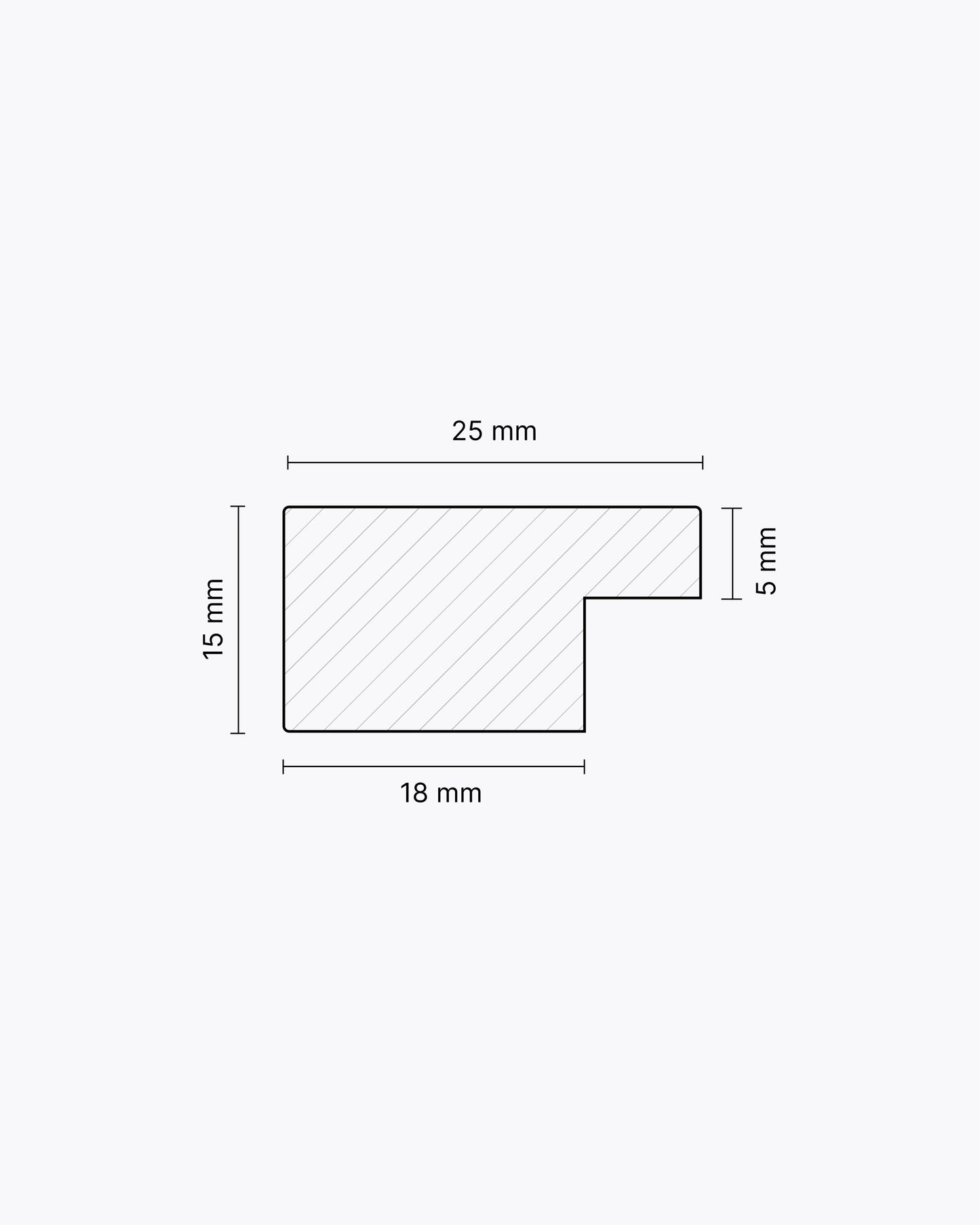 Tallinn (25x15mm), Whitewashed Oak – Veneer
